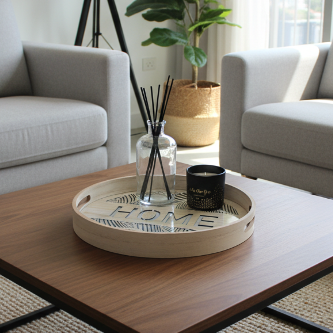 Bandeja Chica Leaf Blanca