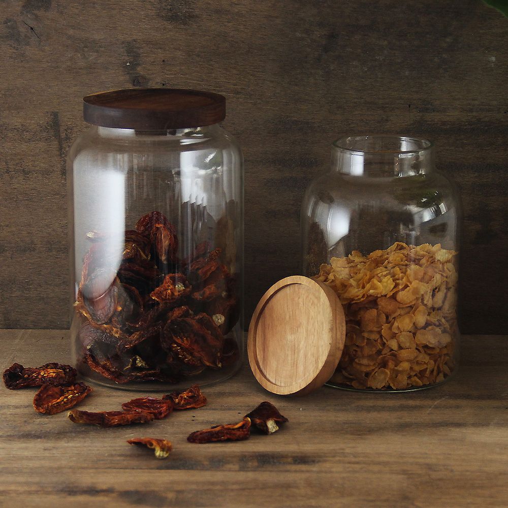 Frasco Vidrio Wood 1800 ml