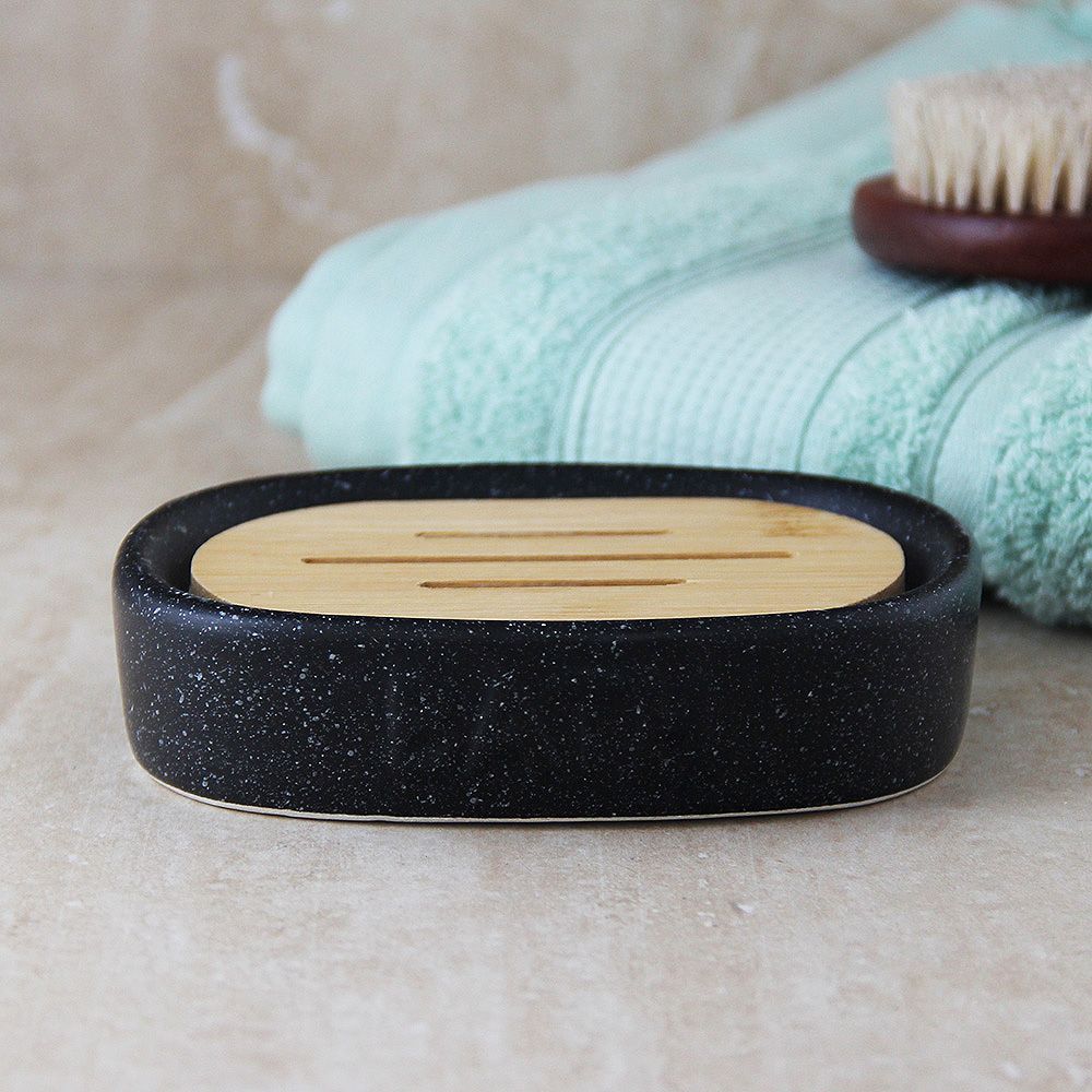 Set de Baño x 4 Piezas Cosenza Negro