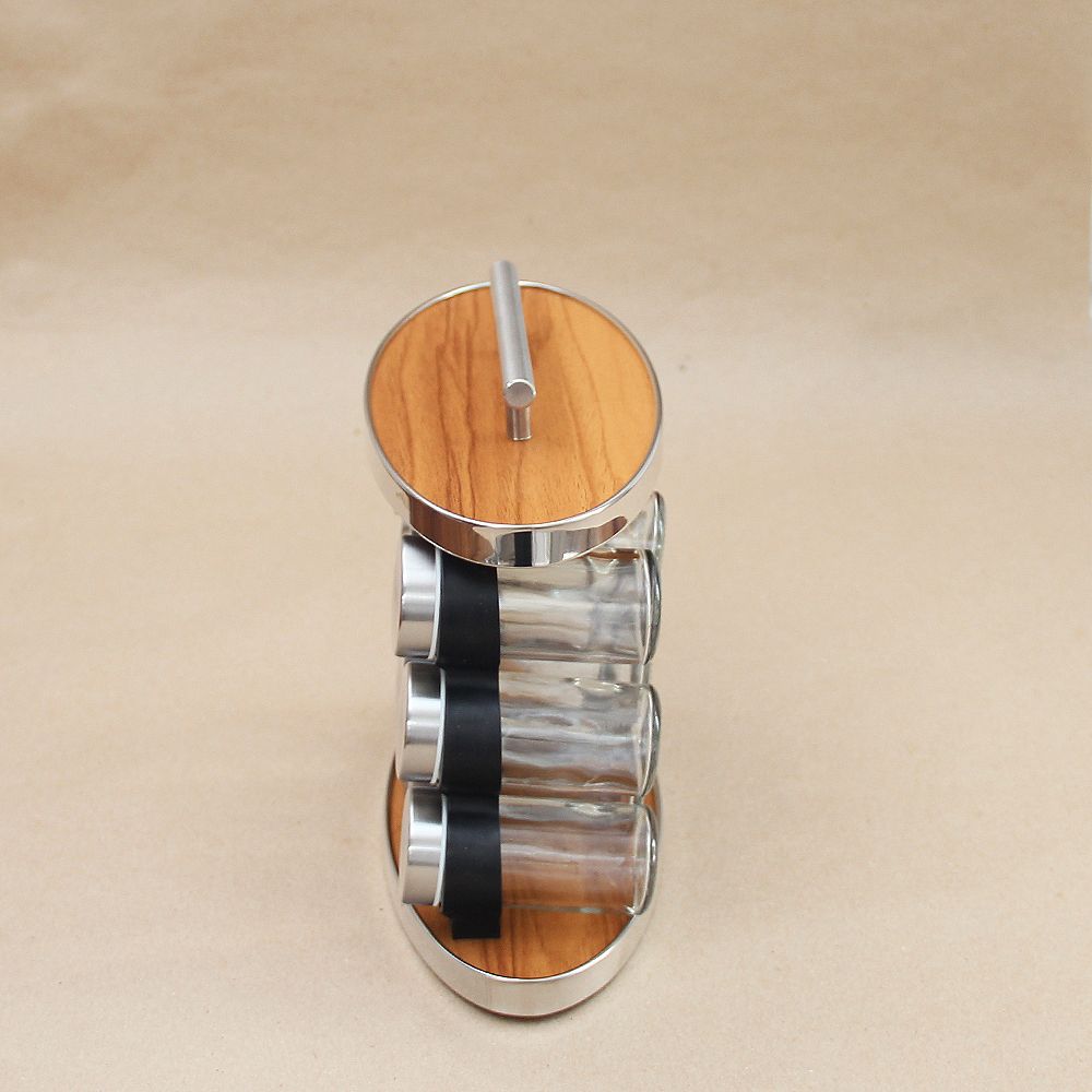 Especiero Oval Bamboo y Acero x 12