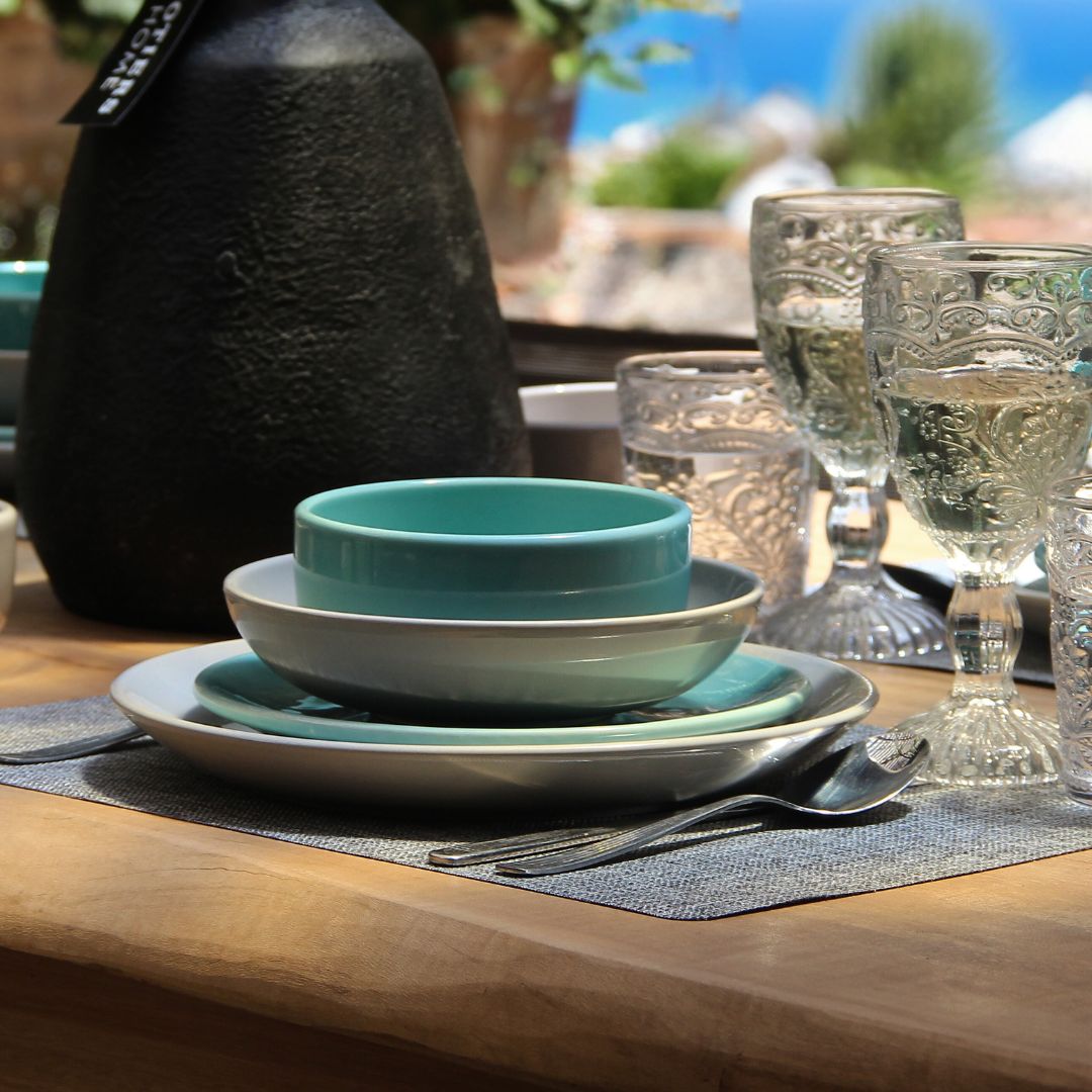 Plato Postre Daily Turquesa