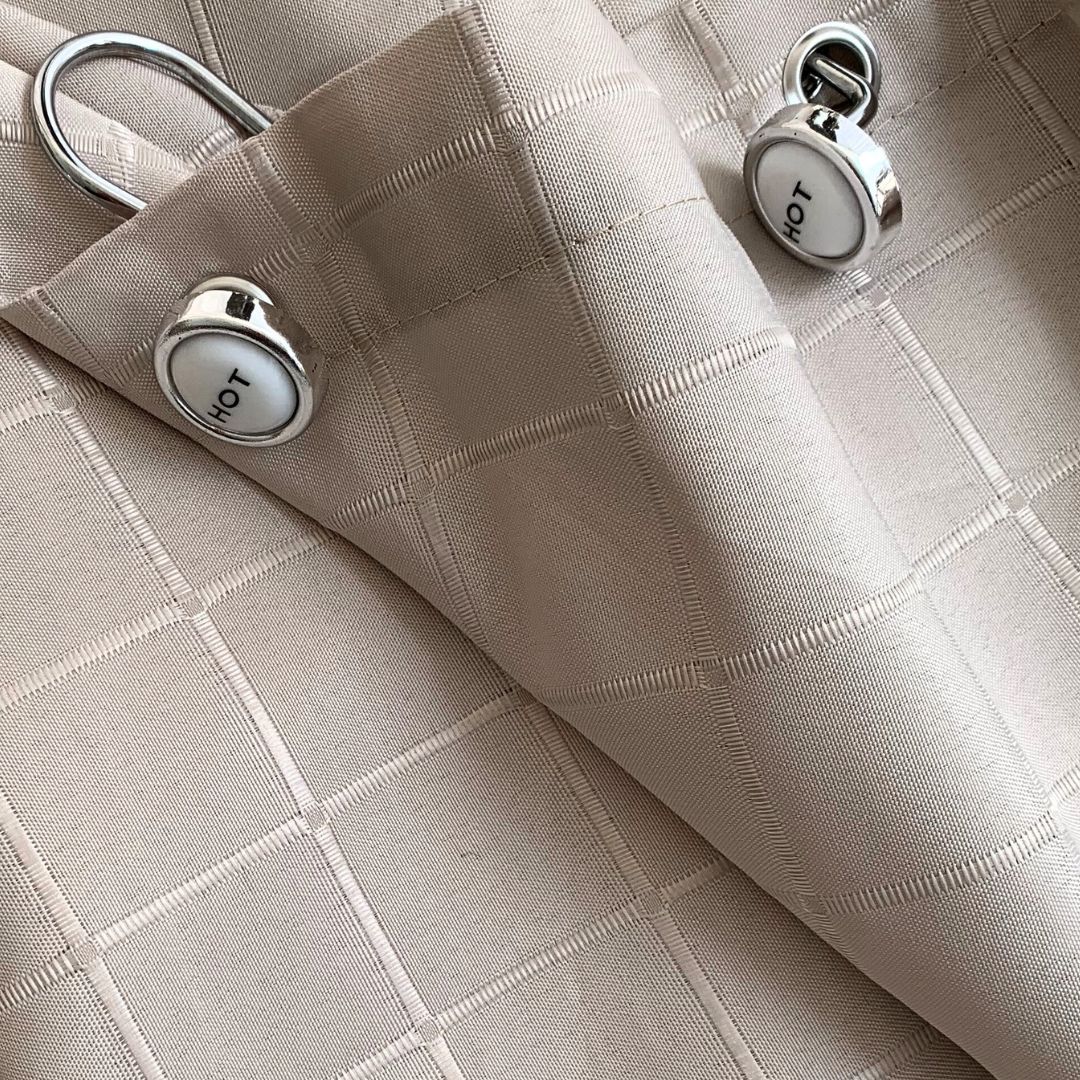 Cortina de Baño Elegance Beige