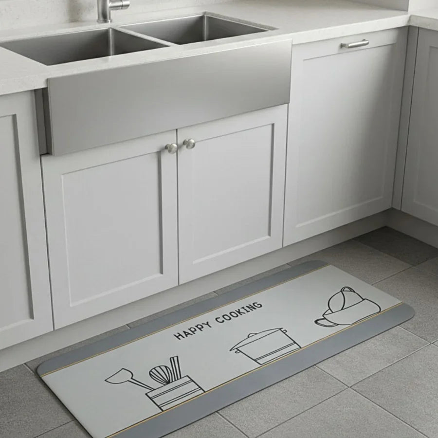 Set Alfombras de Cocina Happy Cooking
