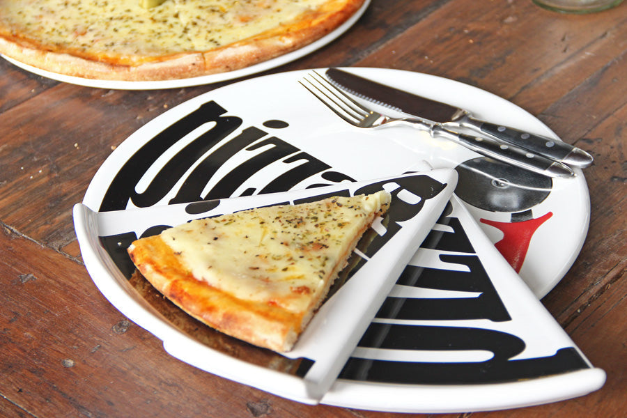 Plato Pizza Negro