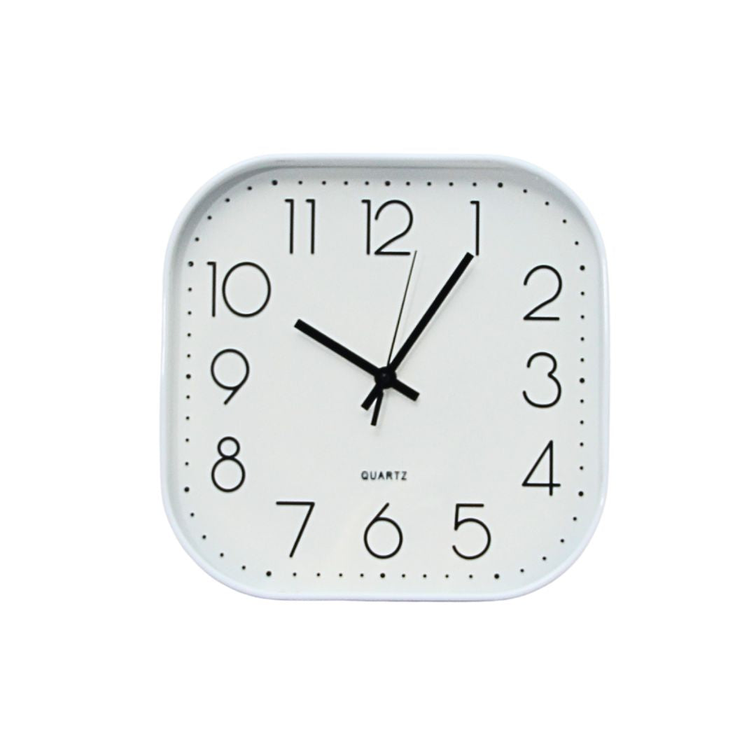 Reloj Square White 30 cm