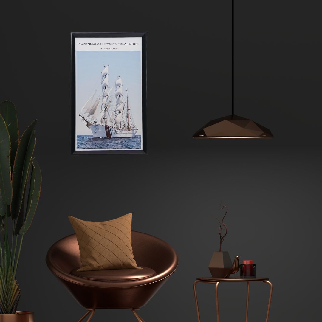 Cuadro Sailing 30x50 cm Marco Negro