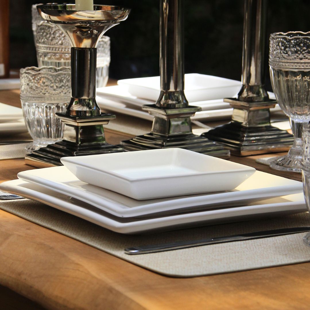 Plato Postre Cuadrado