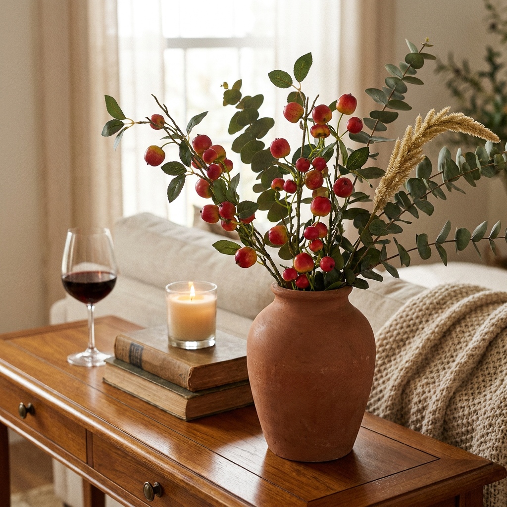 Pomegranate Red Branch 85 cm