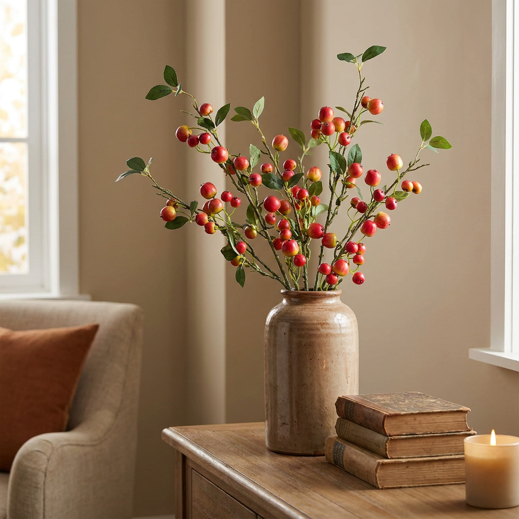 Pomegranate Red Branch 85 cm