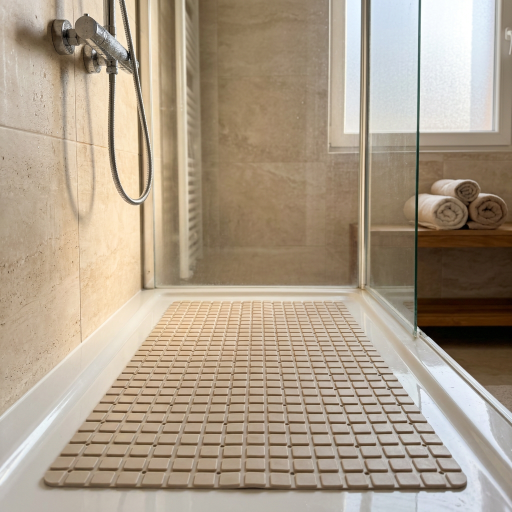 Alfombra Antideslizante Pixel Beige (37×67 cm)