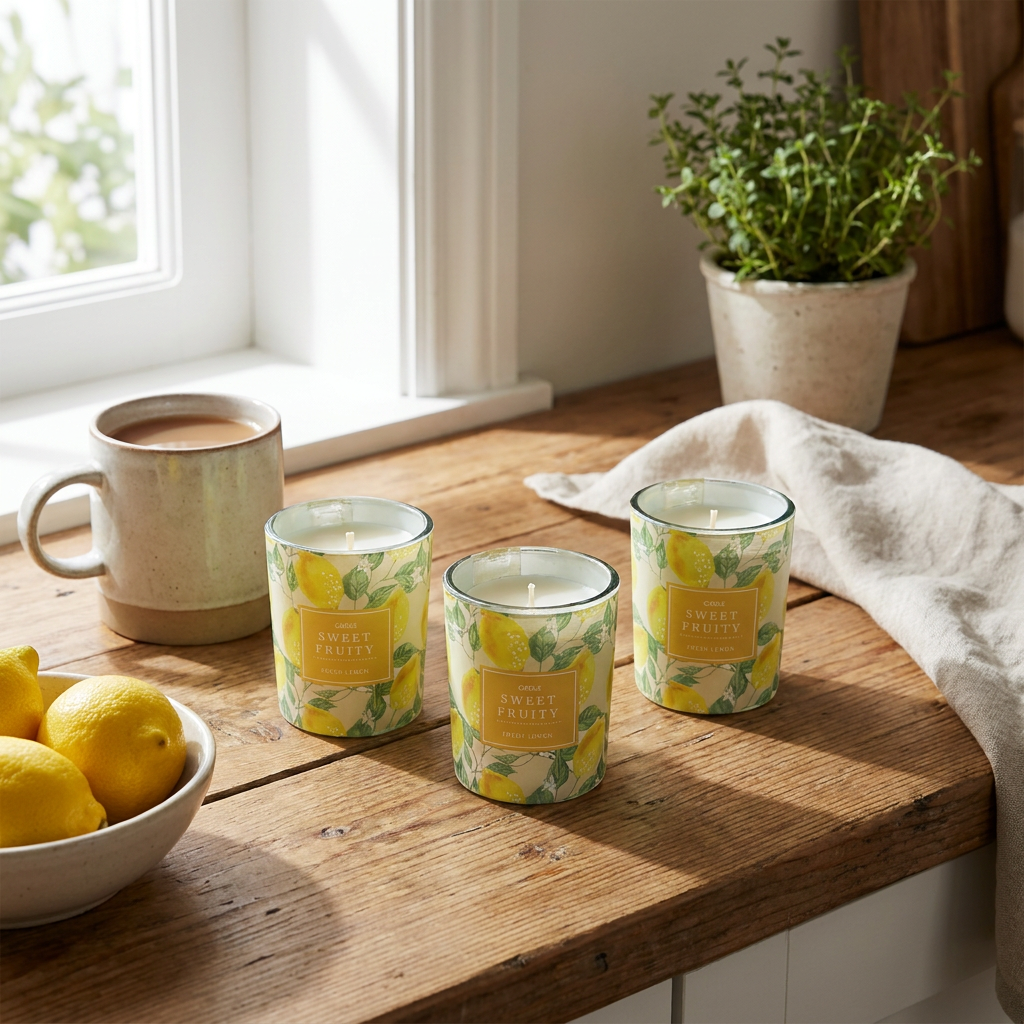 Set x3 Velas Sweet Fruity Fresh Lemon
