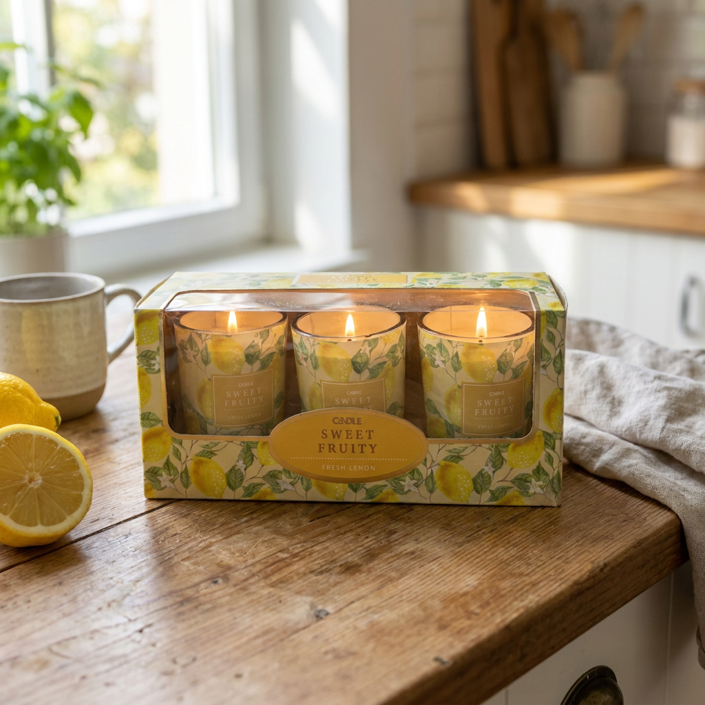 Set x3 Velas Sweet Fruity Fresh Lemon