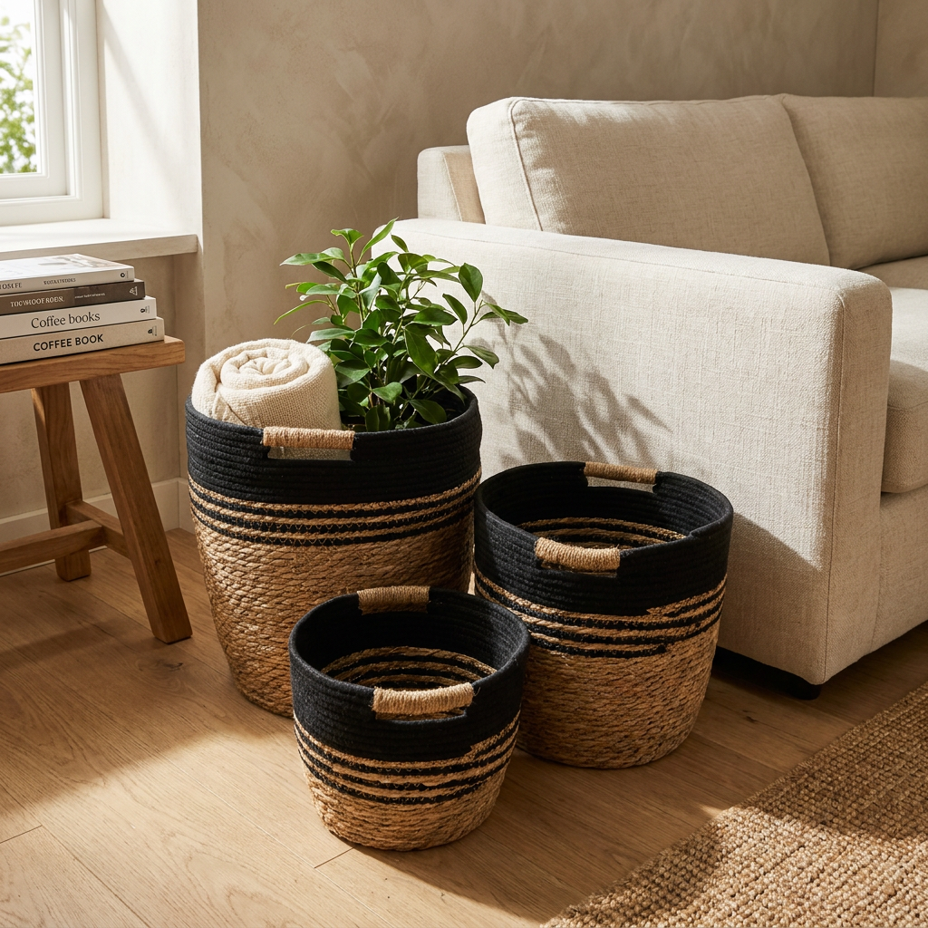 Set x3 Canastos Coast Negro
