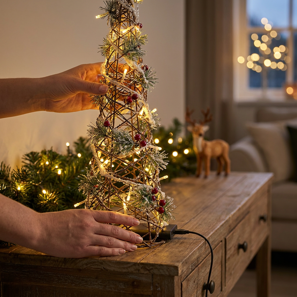 Árbol Nordic Vine Luminoso 60 cm