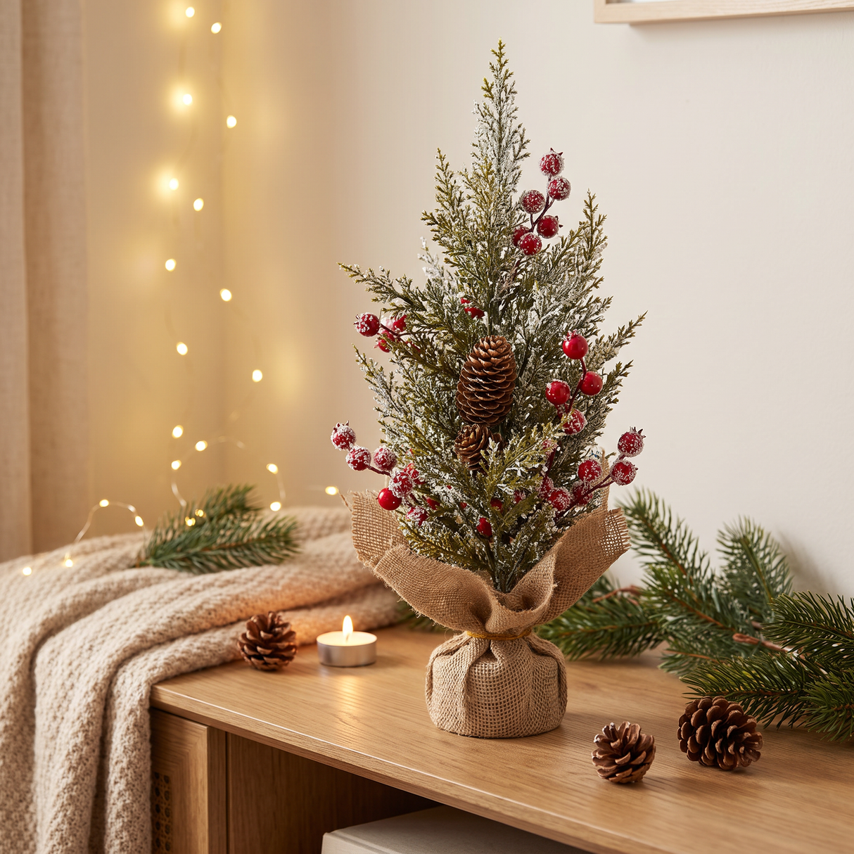 Arbol Snowy Berries 48 cm