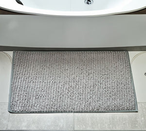 Alfombra de Baño Shaggy Short Gris 40x60 cm