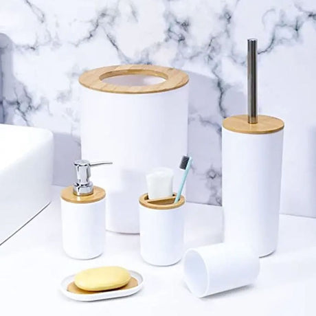 Set de Baño Tokyo x 6 Piezas Blanco