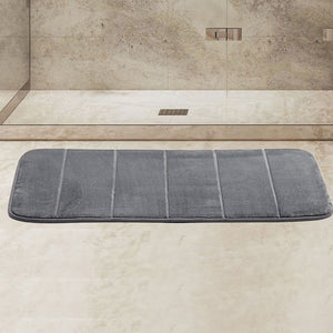 Alfombra de Baño Memory Lines Gris