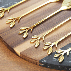 Set x 6 Cucharita Fleur Gold