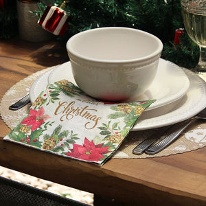 Individual Redondo Christmas Beige