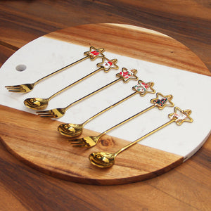 Set x 6 Cubiertos Copetin Christmas
