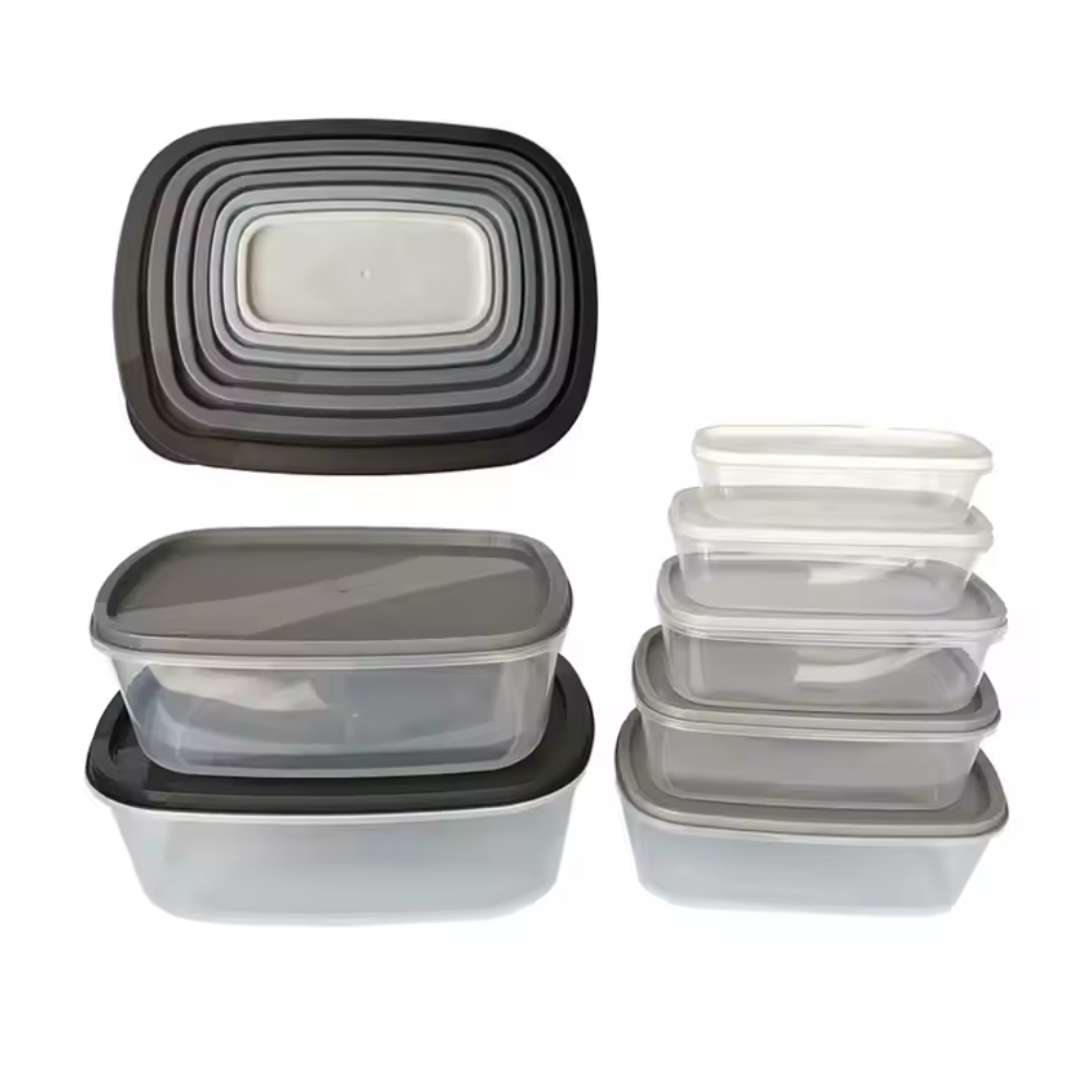 MultiTupper Set por 5 Rect. Grey