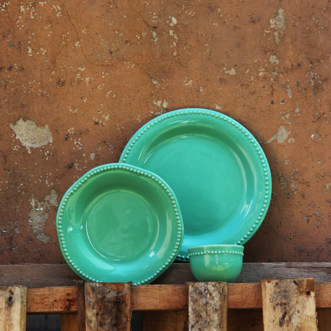 Plato Postre Queen Menta