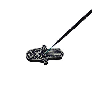 Mano Hamsa Porta Sahumerio Negro