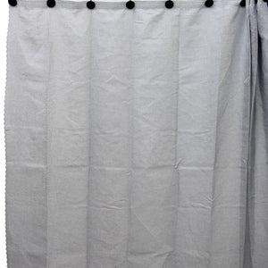 Cortina de Baño Lino Look Gris