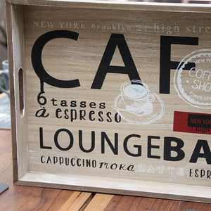 Bandeja Café Vintage 40 x 30 cm Brown