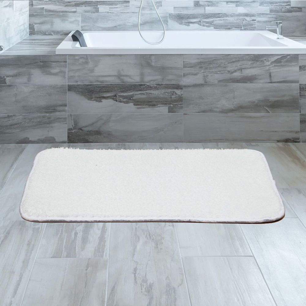 Alfombra de Baño Olive Blanca