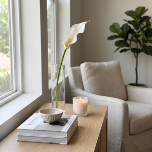 Calla Lily White Stem 58 cm
