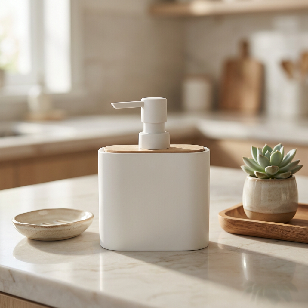 Dispenser de Jabón Blanco Halo