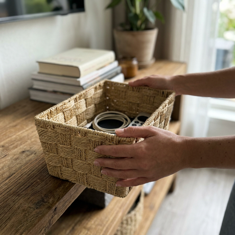 Canasto Storage Weave Rectangular Mediano