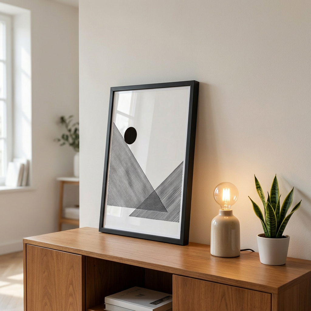 Cuadro Negro Summit 50×70 cm