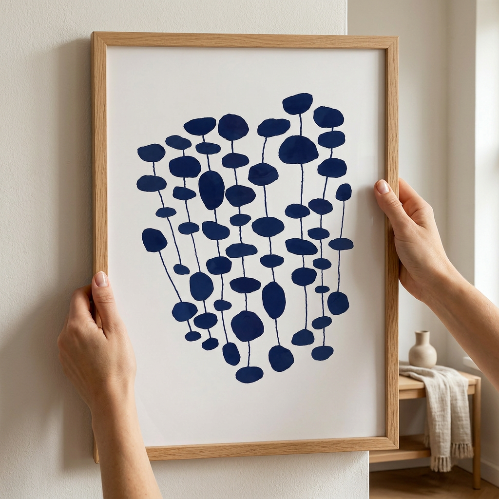 Cuadro Botanic Blue 30×40 cm