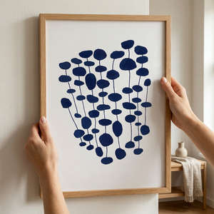 Cuadro Botanic Blue 30×40 cm