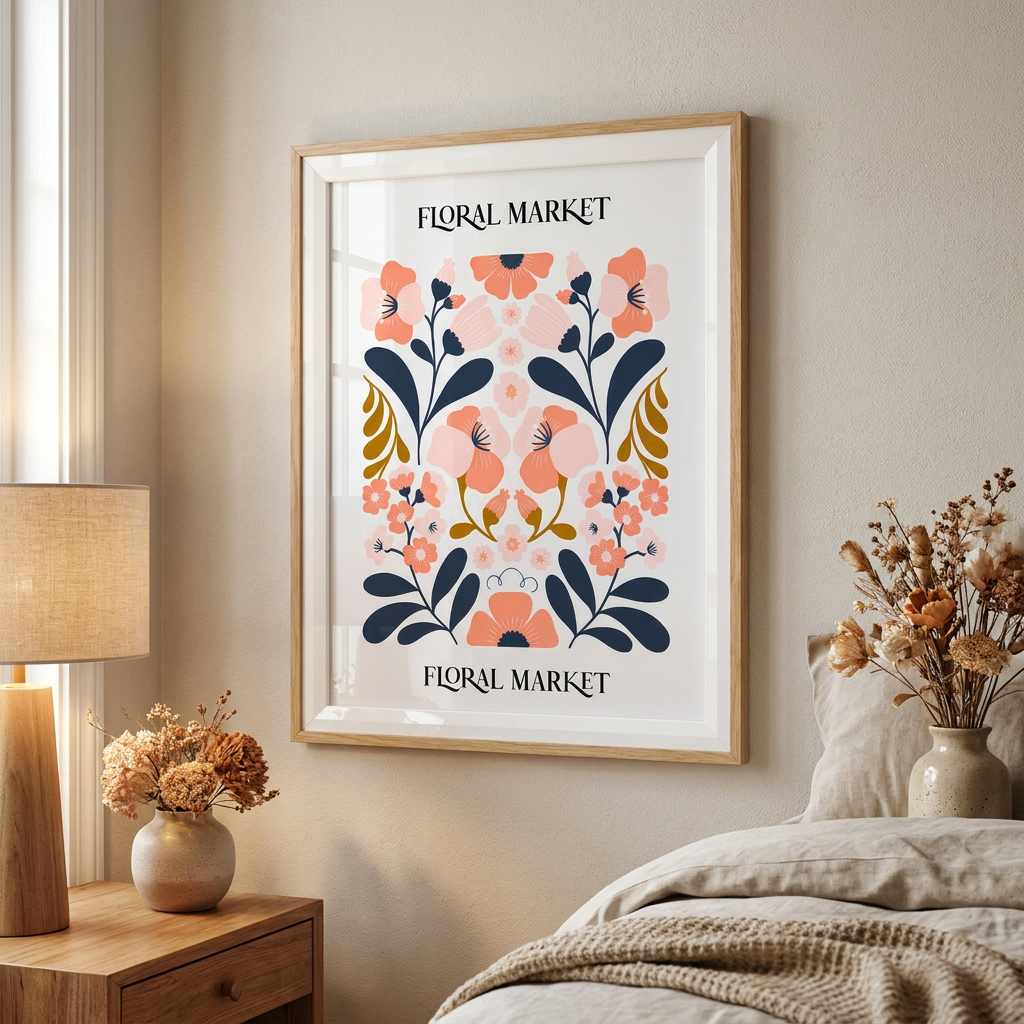 Cuadro Floral Market 30×40 cm