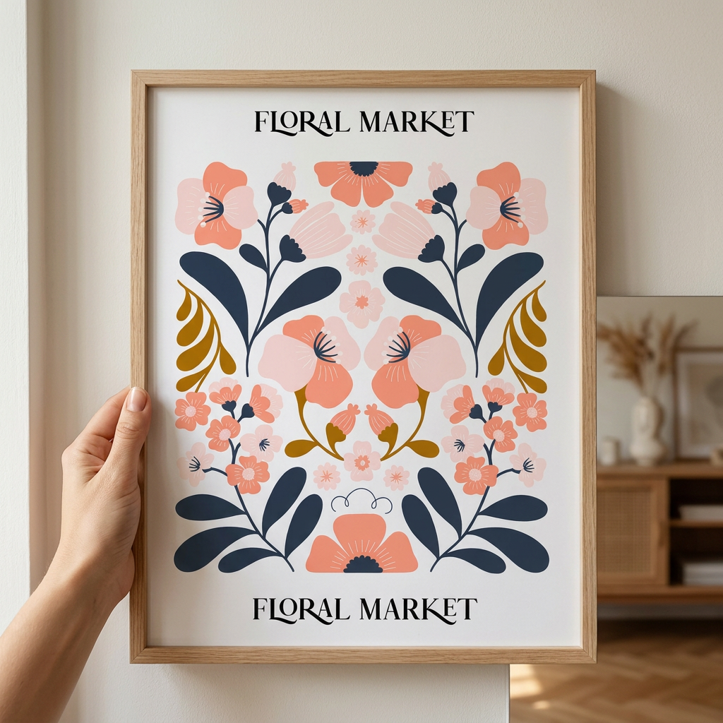 Cuadro Floral Market 30×40 cm