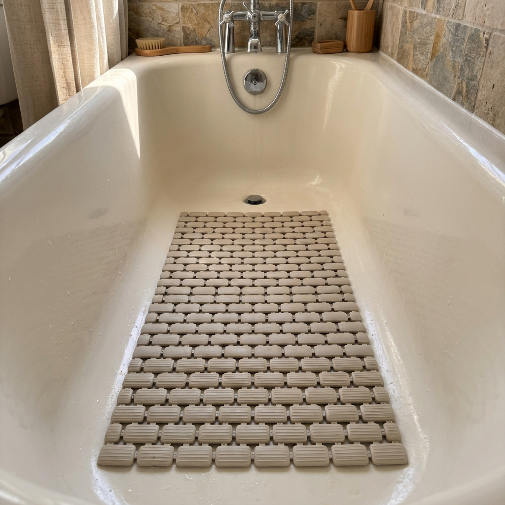 Alfombra Antideslizante Brick Beige (39×73 cm)