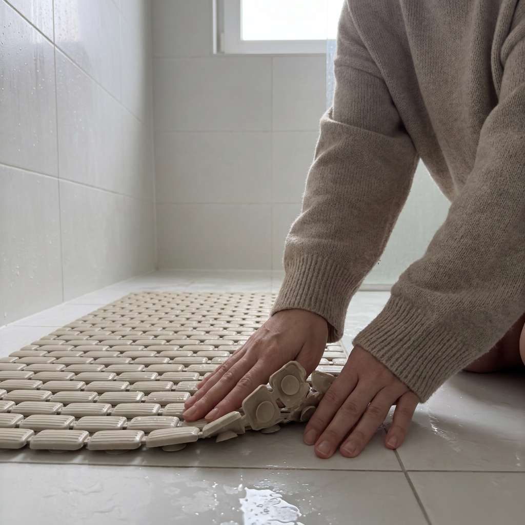 Alfombra Antideslizante Brick Beige (39×73 cm)
