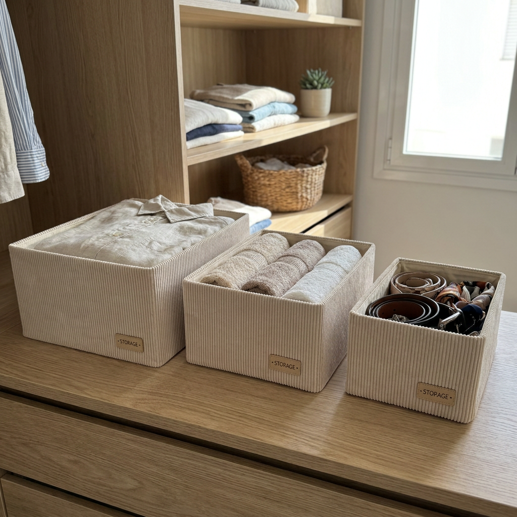 Set x3 Organizadores Chelsea Crema