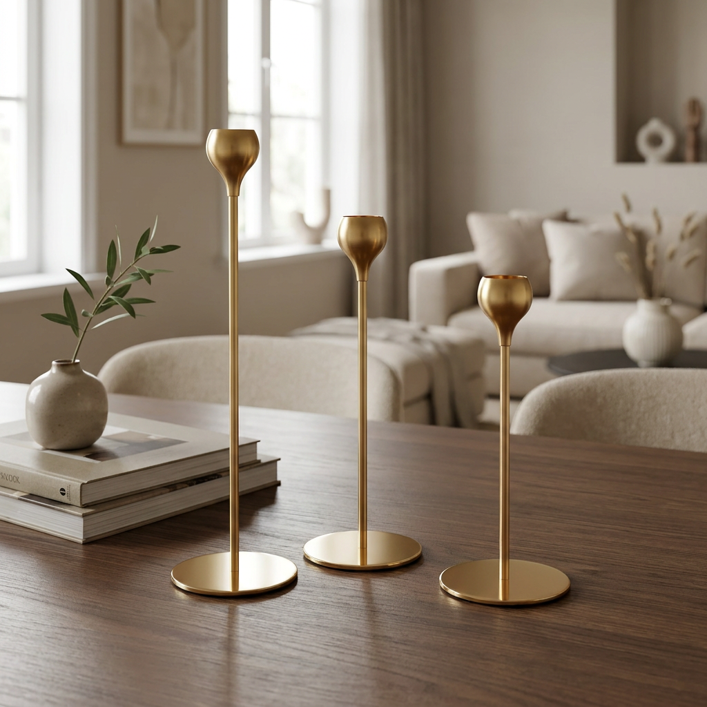 Candelabro Gold Set x 3