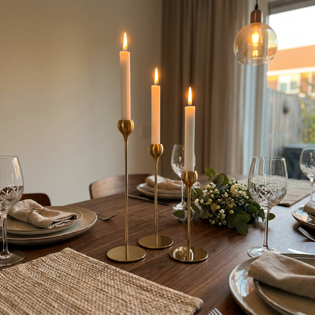 Candelabro Gold Set x 3