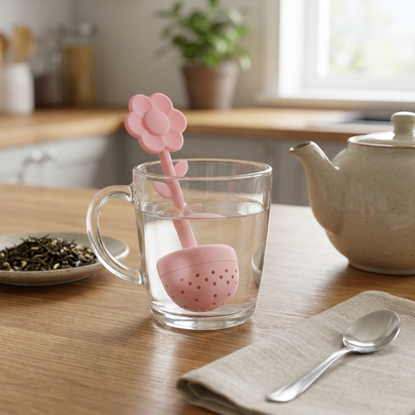 Infusor de Té Silicona Flower Pink