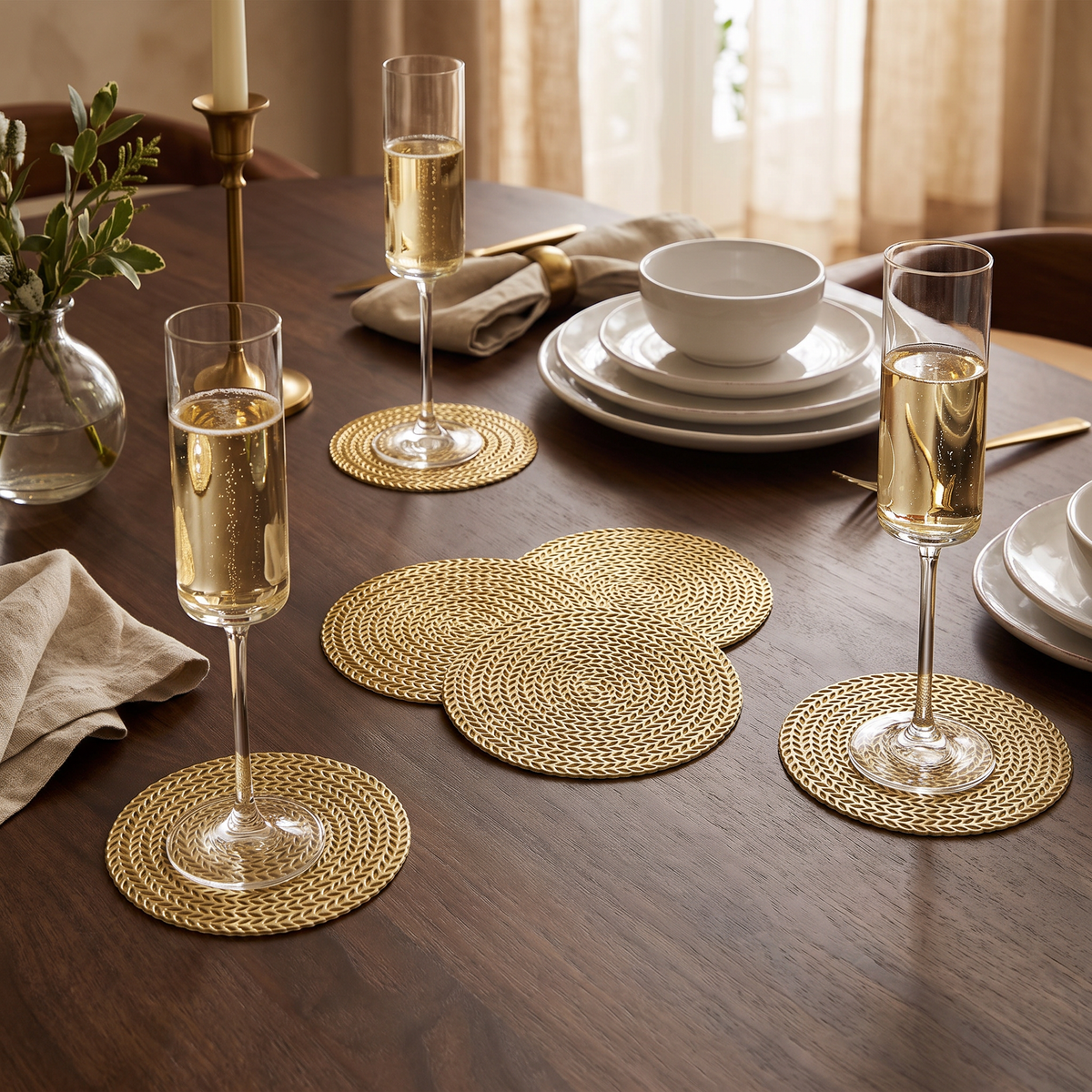 Posavasos Golden Chic – Set x 6