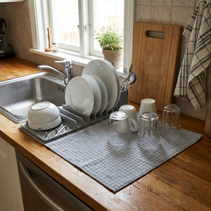 Set Secaplatos Mat + Rack Gris