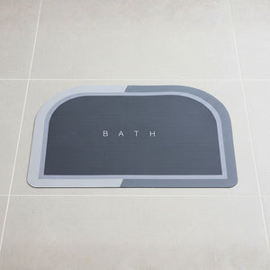 Alfombra Antideslizante Bath Black Curve